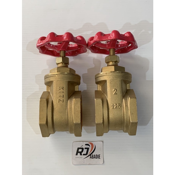 Gate Valve / Stop Kran Keran Tanam Kuningan Kit Kizz Kite 2 Inch