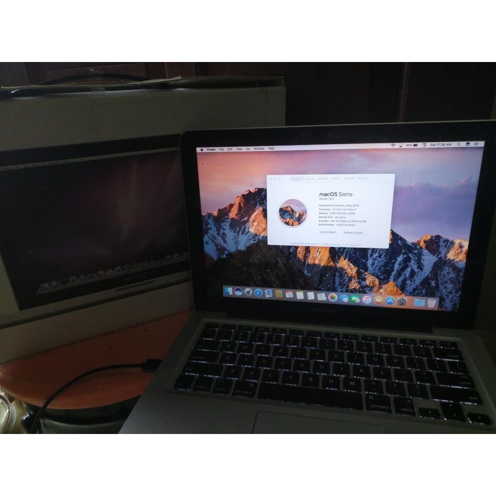 Macbook pro 13 core i7 8GB 240GB 500GB UPGRADE FULLSITE