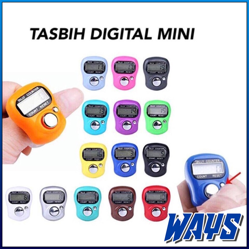 [Y002] Tasbih Digital / Mini Finger Tally Counter / Perlengkapan Sholat / Souvenir Pernikahan Haji