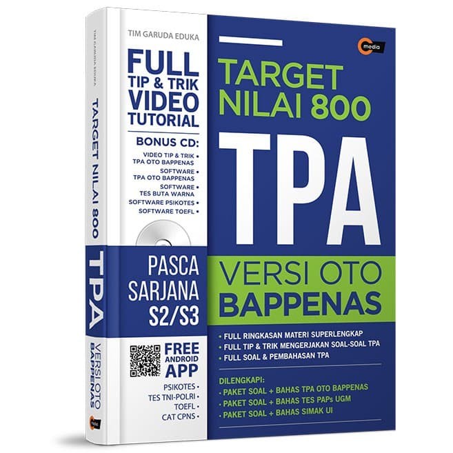 \u2705 Buku tes CPNS TES PSIKOTES TPA TARGET NILAI 800 OTO BAPPENAS PASCA SARJANA \u2b50\u2b50\u2b50\u2b50\u2b50