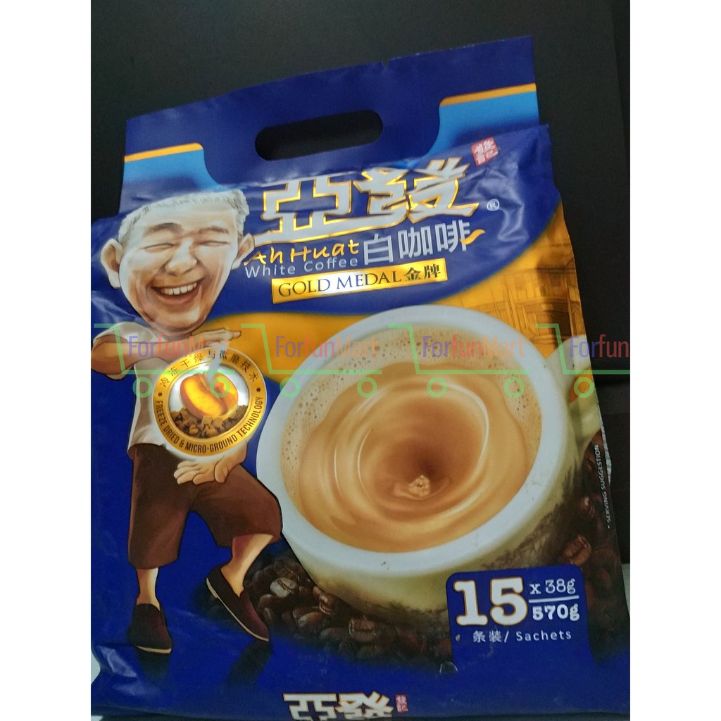 

Kopi Ahuat Gold White Coffee Ah Huat 570 gram
