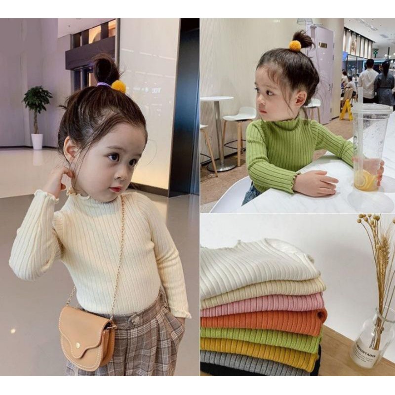 3-5 Tahun Baju Rajut Anak Perempuan Gaya Korea