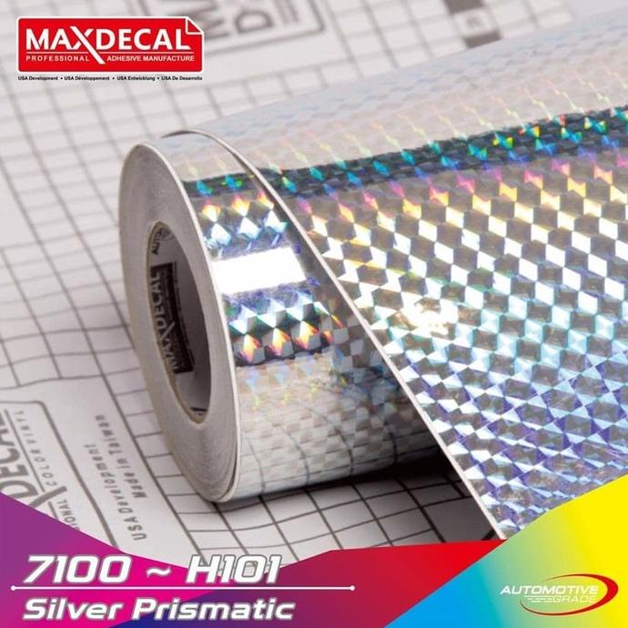 

[ROLL] MAXDECAL 7100 H101 Prismatic Silver Hologram Sisik Ikan Putih ---Termurah---