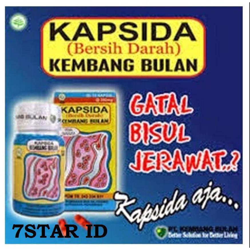 SHINE STAR - Kapsida Kembang Bulan / Bersih Darah Kapsul / kapsida Untuk Jerawat Gatal2 dan Bisul