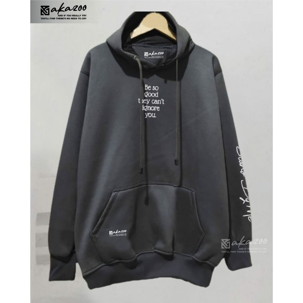 sweater cowok distro original 100% wana hoodie akazoo Be so good they cant ignore you gambar di tangan sablon putih hoodie pria aesthetic distro 2021 switer hoodie oversize korea stylejamper cowok terbaru distro ori sweater bts cowok terbaru unisex XXL