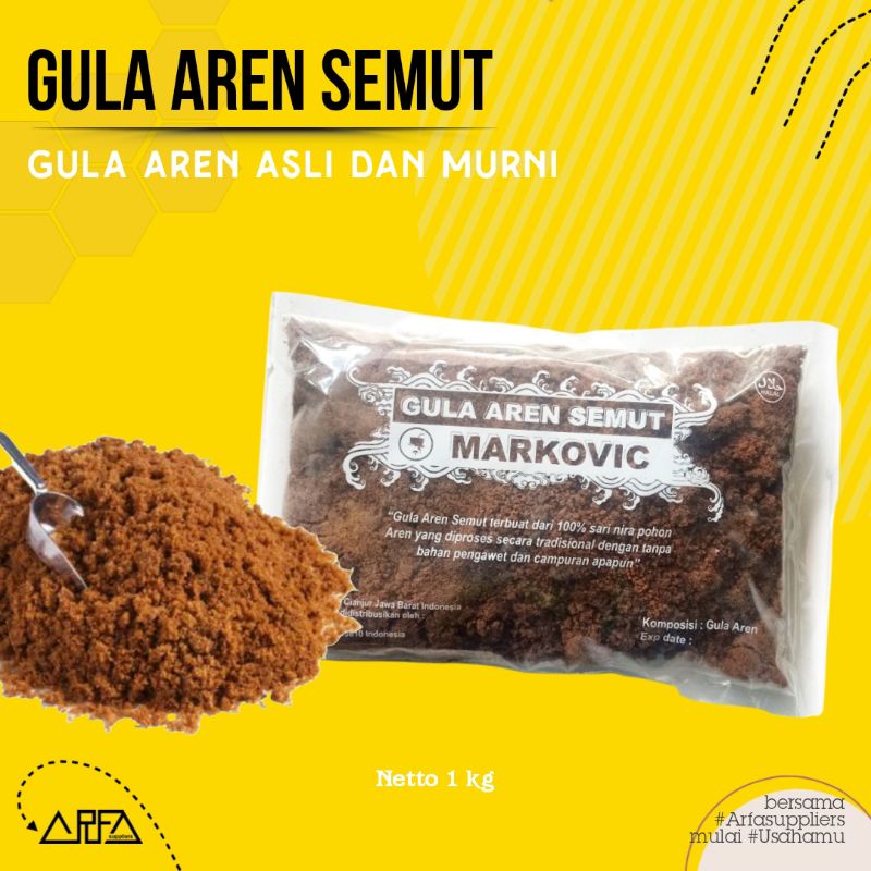 

Gula Aren Semut 1kg / Powder Brown Sugar / Palm Sugar Bubuk