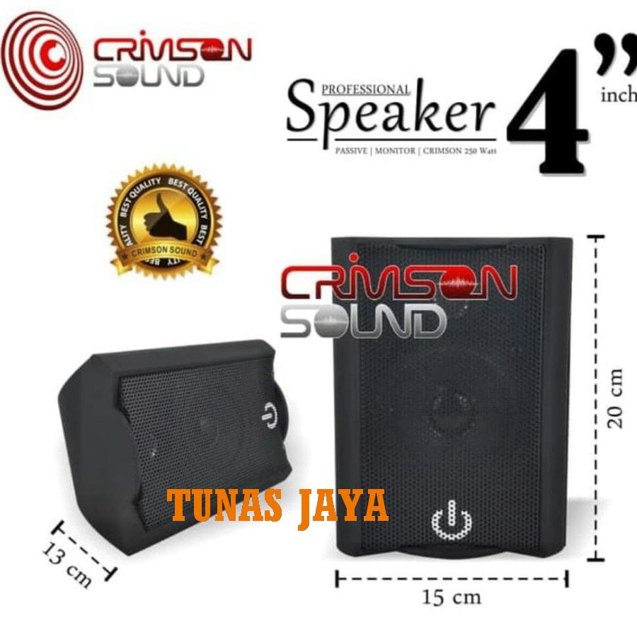 SPEAKER CRIMSON CR-402 - CR402 SPEAKER BOX 4" 2 WAY