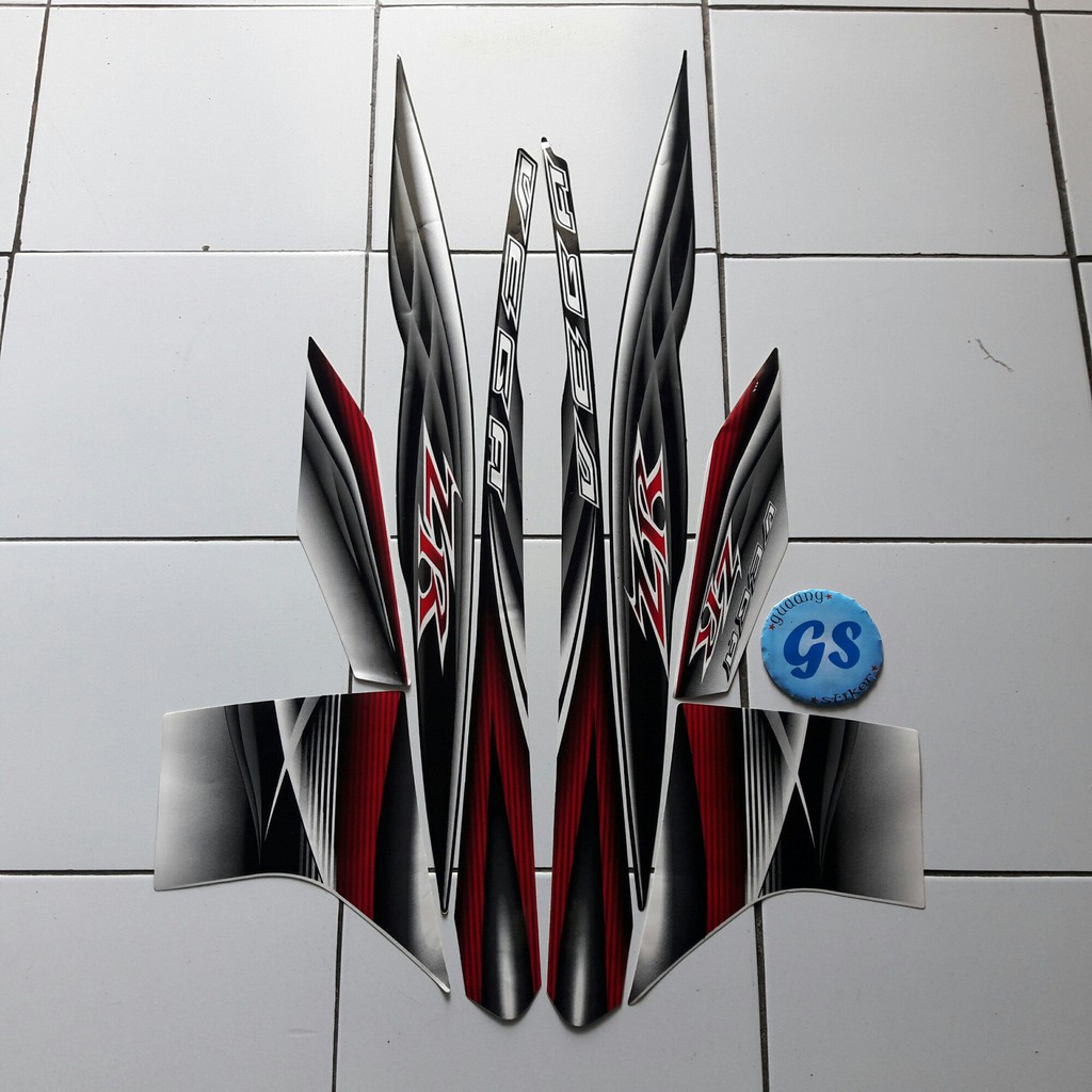 sticker motor yamaha vega zr 2012 putih