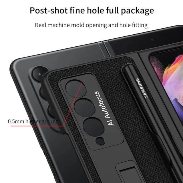 CASE SAMSUNG GALAXY Z FOLD 4 5G FOLD 3 MAGNETIC KICKSTAND S PEN HOLDER