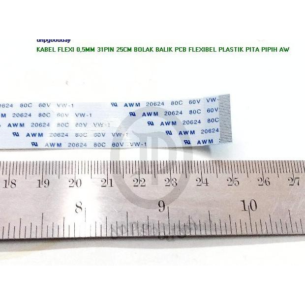 

Kabel Flexi 0,5Mm 31Pin 25Cm Bolak Balik Pcb Flexibel Plastik Pita Pip Dnpgood11 Berkualitas