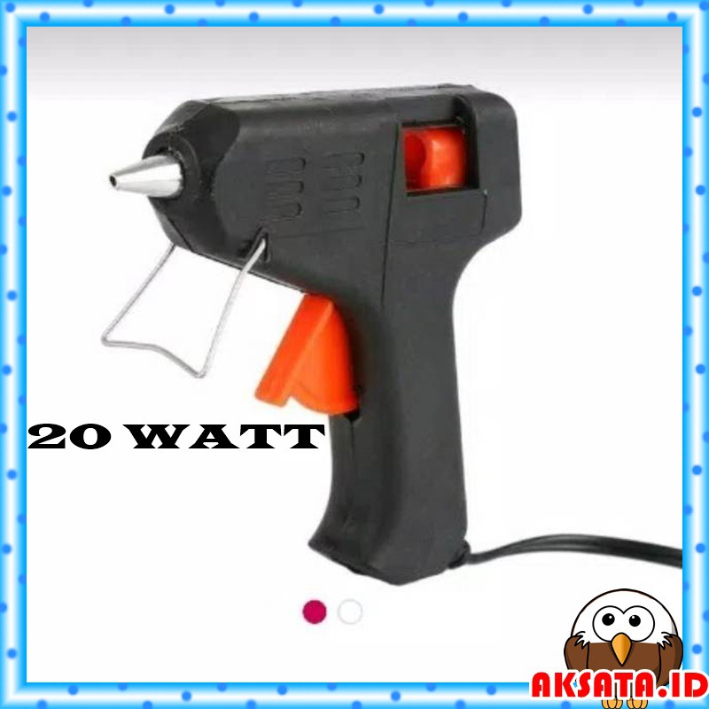 ALAT LEM TEMBAK / LEM TEMBAK KECIL / LEM BAKAR MINI 20 WATT / GLUE GUN 20 WATT