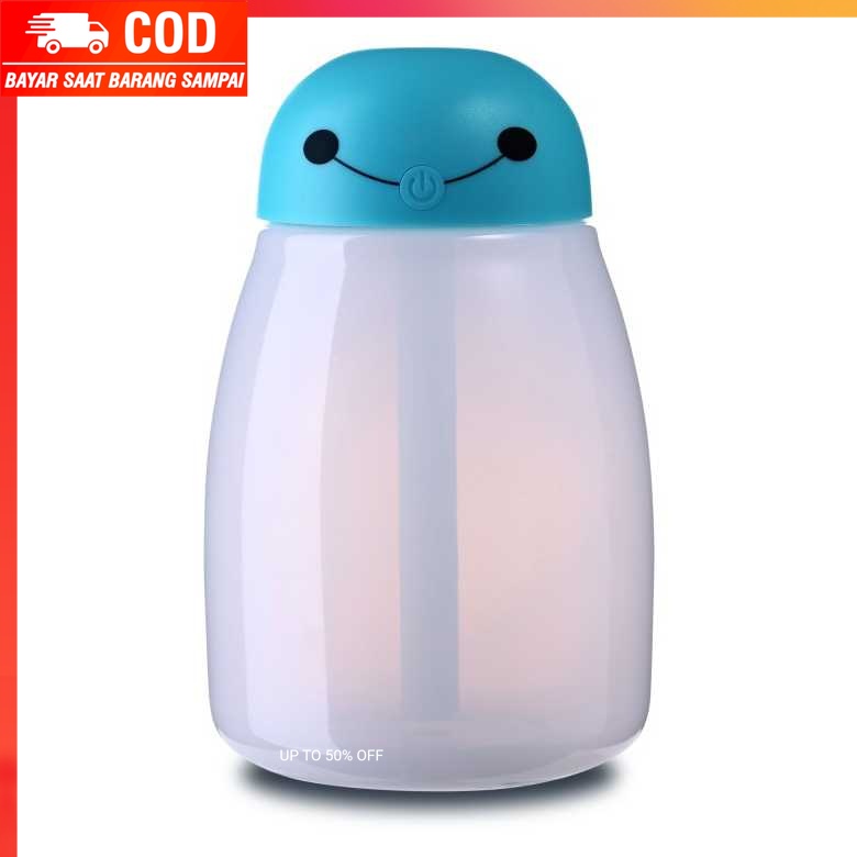 (100% BARANG ORI) Taffware Baymax Mini Humidifier Aromatherapy RGB USB 400ml - HUMI H803