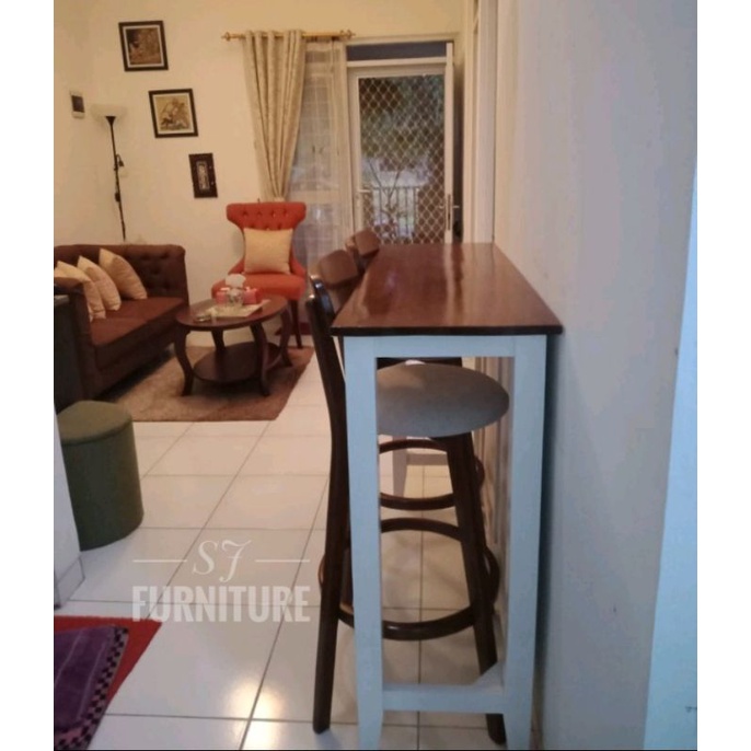 KURSI BAR CAFE KAYU JATI | KURSI CAFE KURSI BAR ROTAN KURSI BAR ROPAN MEJA BAR KAYU JATI