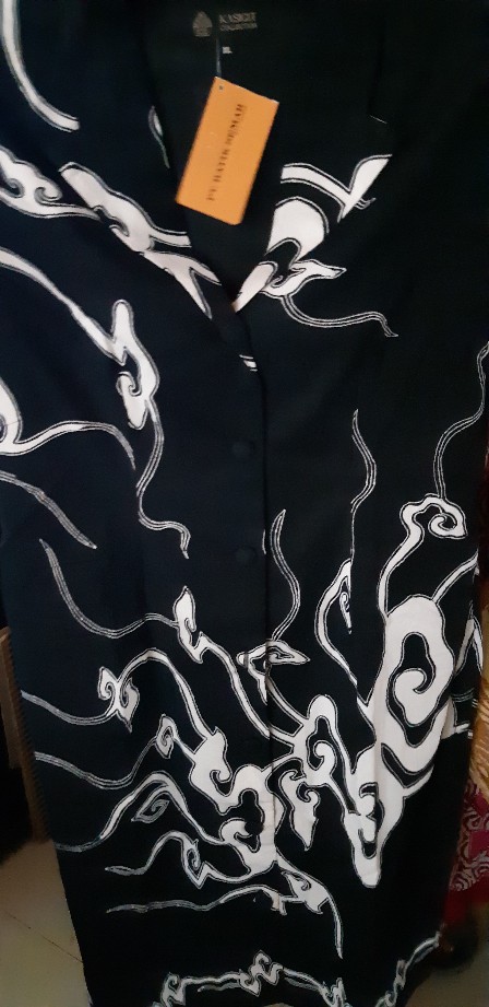 Batik Semar Rd Peaked Lapel - Pi Tl Pk Hp 8a - Hitam Putih