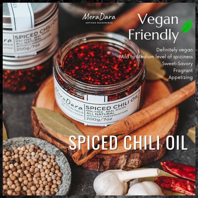 

BAYAR DITEMPAT Spiced Chili Oil Minyak Cabe Dimsum by MeraDara Artisan Seasonings DISKON