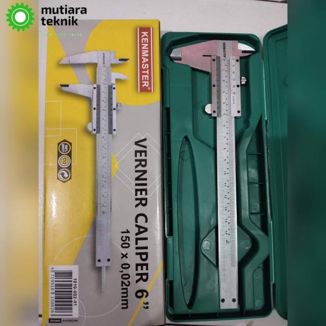 Distributor Kenmaster Alat Ukur Caliper Alat Ukur Kaliper Jangka Sorong 150 X 0.02mm 6 Inch VXoZ9Bs7jzndmE