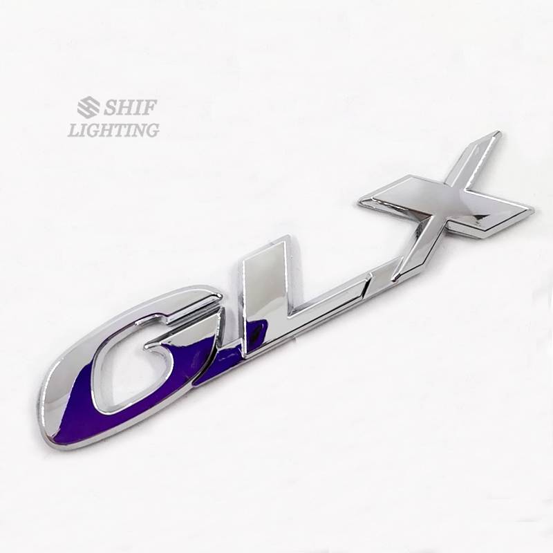 1pc Stiker Emblem / Badge Logo Glx Bahan Abs Untuk Belakang Mobil Glx