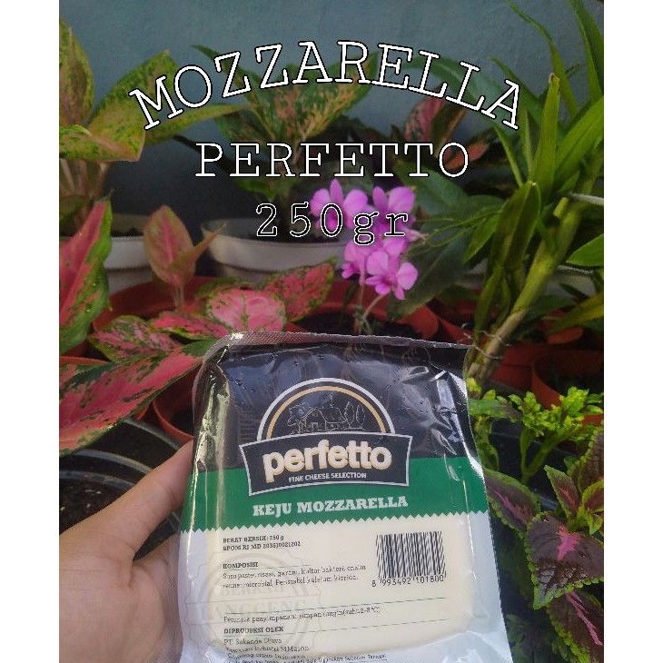 

Mozzarella Perfetto 250gr ASLI PABRIK. Keju Mozarella Jogja