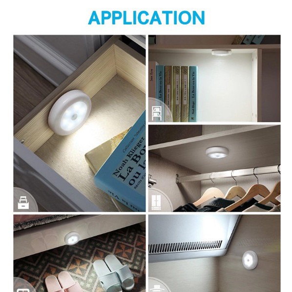 LAMPU TIDUR SENSOR GERAK LED/LAMPU LEMARI/ LAMPU TANGGA/EMERGENCY