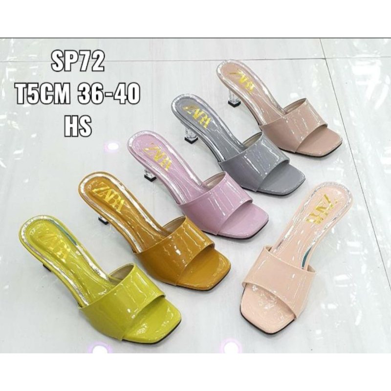 KAKIKUSHOES - NEW SANDAL WANITA WEDGES HAK KACA 5CM ELEGAN