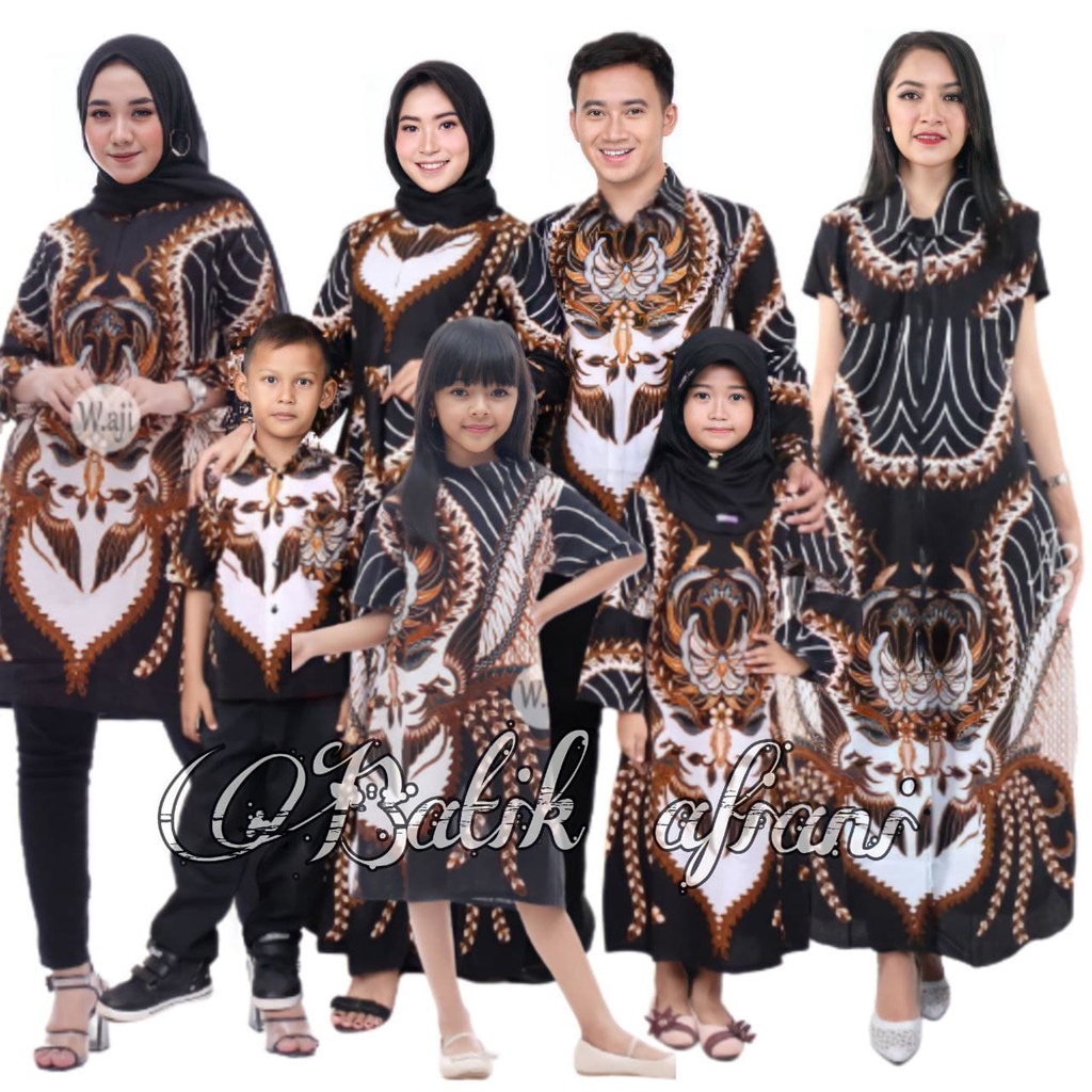 [ COD ] Batik Couple Keluarga Sania Ruffle Ori Ndoro Jowi Dnt TERMURAH DI SHOPEE