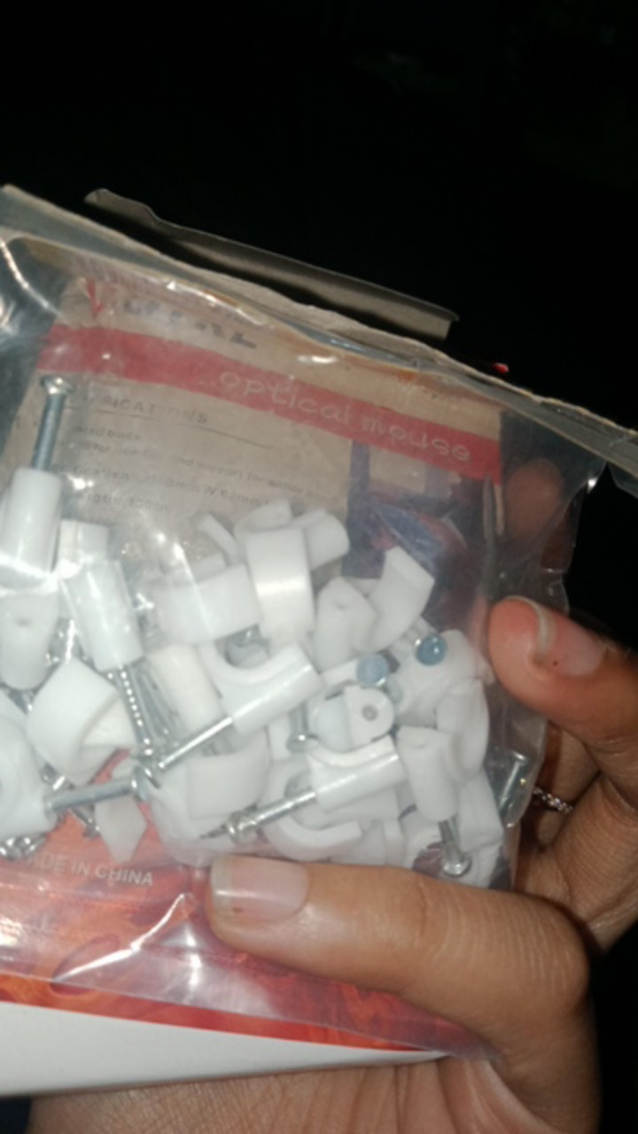 Kenmaster Cable Clip 7mm Isi 35 Pcs - Klem Kabel Paku Klem Nail Claim