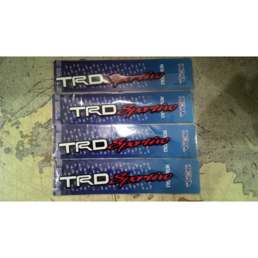 Emblem Akrilik Acrylic TRD Sportivo Ukuran Sedang arkrilik