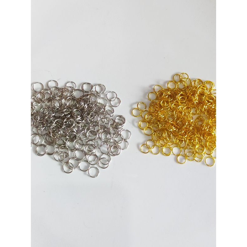per 15gr - Jump Ring Silver & Gold Ukuran 4mm - 8mm || Ring O Aksesoris Gelang