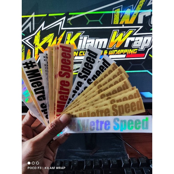 stiker cutting #Mletre Speed