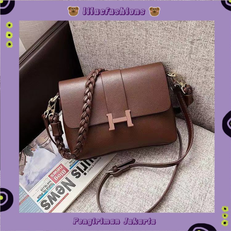 LILACFASHIONS Z26029 TAS SELEMPANG JALIN FASHION IMPORT SHOULDER BAG TAS BAHU KETEK TERBARU Baguette