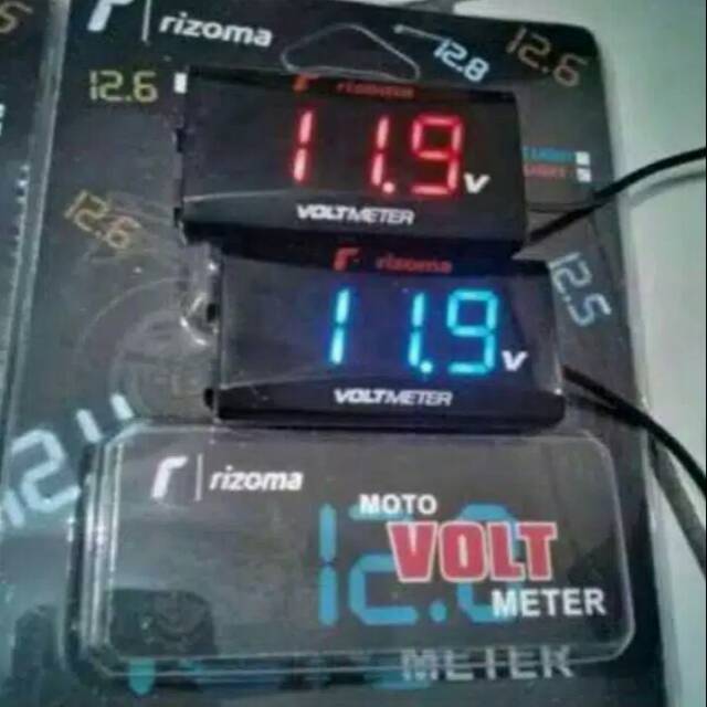 VOLT METER AKI  RIZOMA X case modish voltmeter pengukur aki