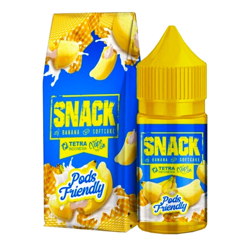 LIQUID SNACK V2 BANANA SOFTCAKE 30ML PODS TERMURAH