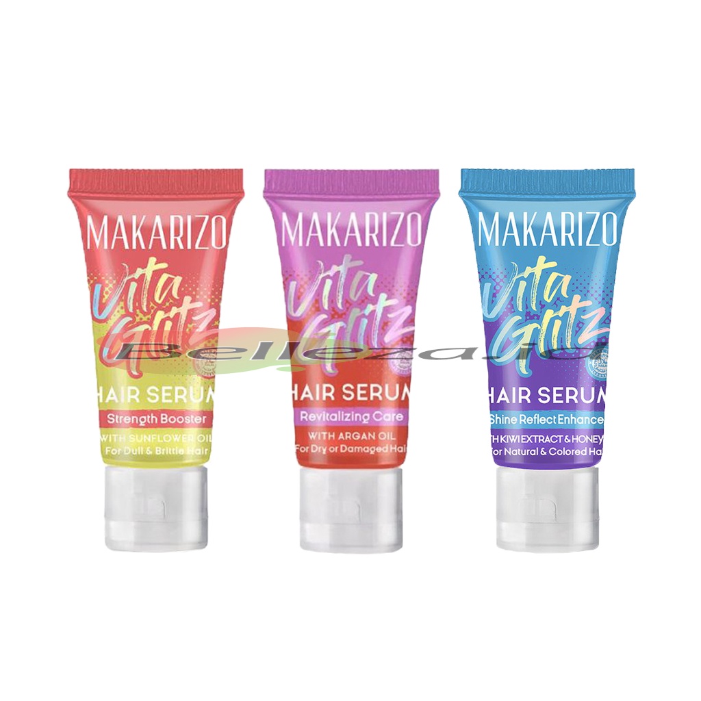 Makarizo Vitaglitz Hair Serum / Strength Booster / Revitalizing Care / Shine Reflect Enhancer 8ml