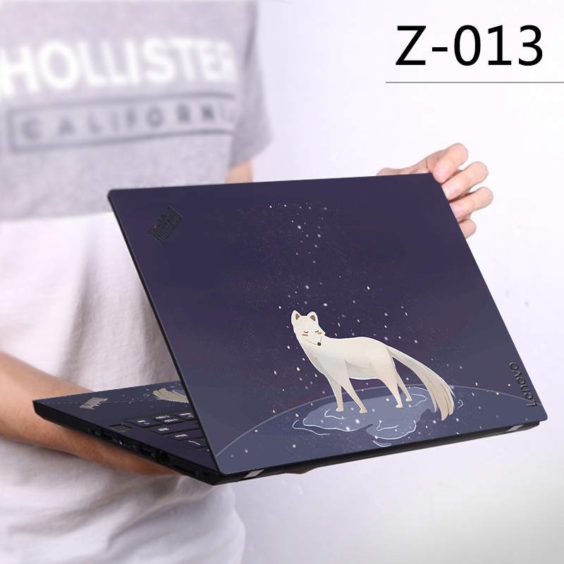 1 Pc Stiker Skin Vinyl 2 Sisi Untuk Laptop 11 / 12 / 13 / 14 / 15 / 17 Inch Universal