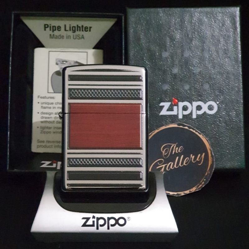 28676 ORIGINAL ZIPPO STEEL AND WOOD PIPE INSERT