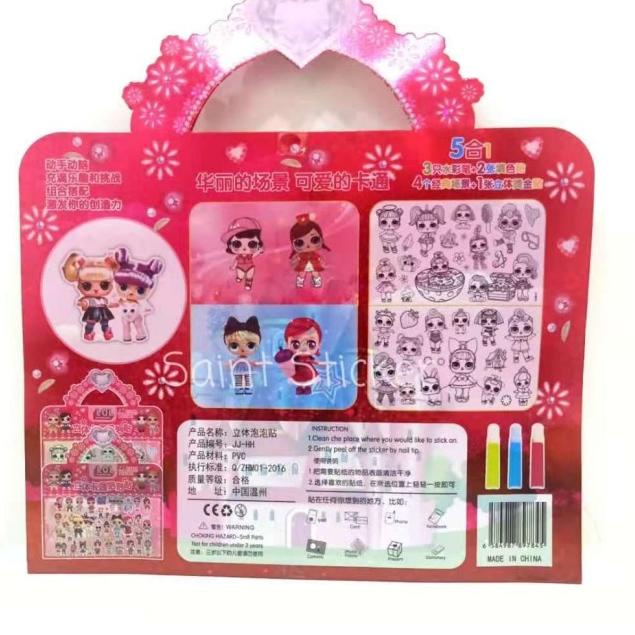 

➽ Buku Stiker Anak Sticker Book Gambar Tempel Karakter Kartun LOL ☺