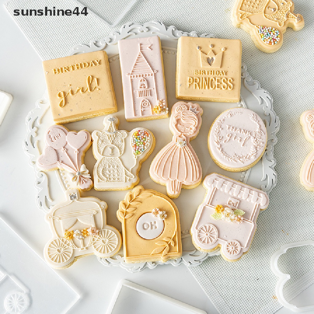 Sunshine Cetakan Emboss Fondant Kue Bentuk Bayi Bahan Akrilik