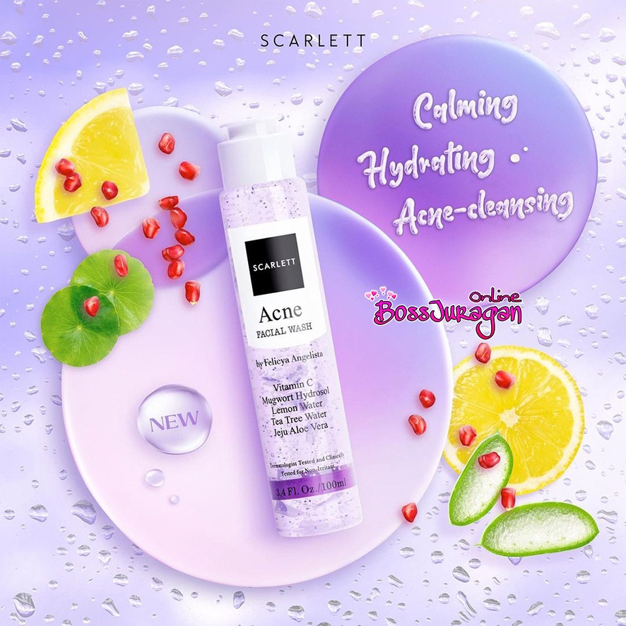 (BOSS) (NEW) SCARLETT Whitening Facial Wash - FACIAL WASH SCARLETT WHITENING