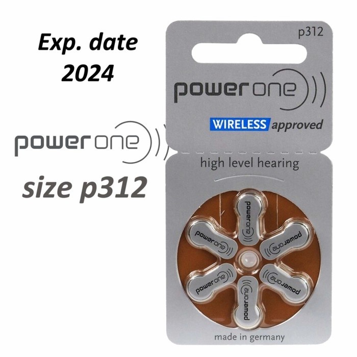 ✨COD✨ Baterai Powerone p312 Baterai ABD Baterai Tipe 312 Size 312