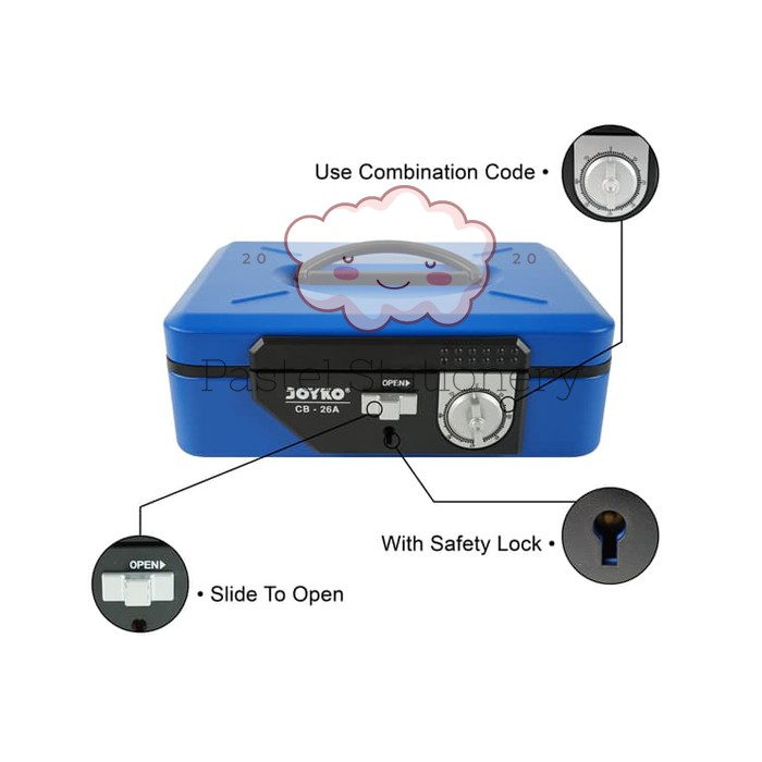 

Cash Box Safe Deposit Joyko CB-26A - Cashbox Kotak Uang Brankas Kas Joyko