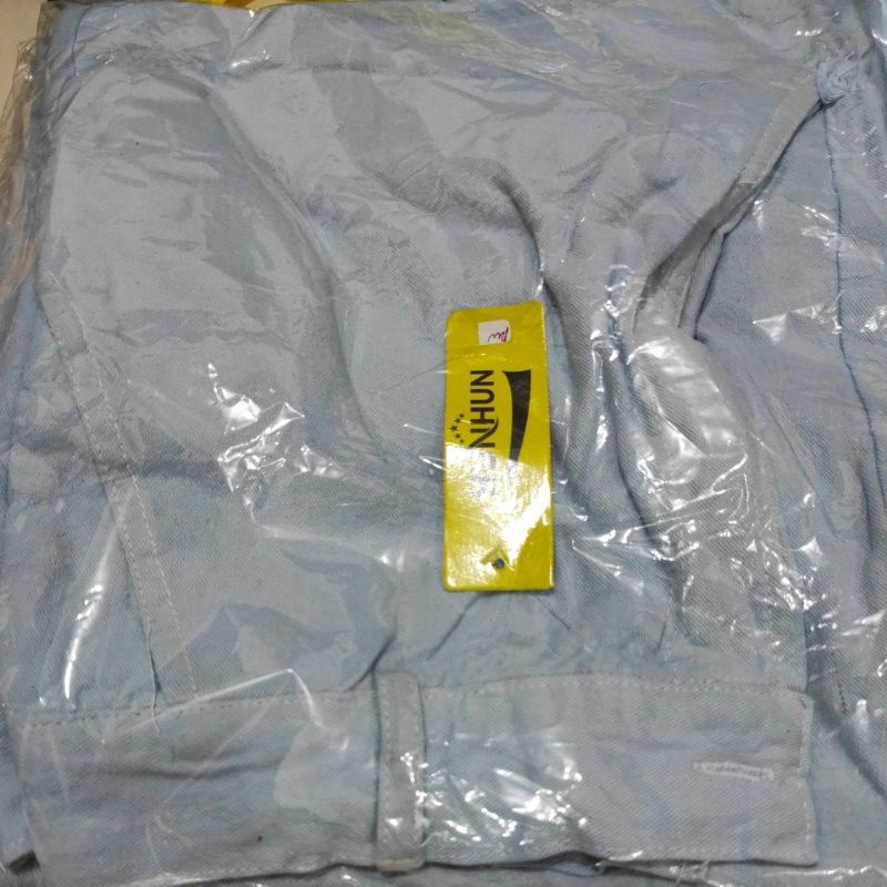 Jeans kulot wanita bahan jeans wash fit to L-Rawis light blue