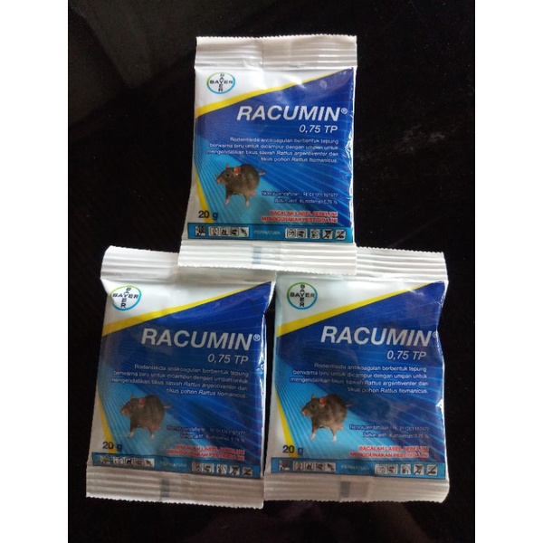 RODENTISIDA RACUMIN 0,75 TP - 20 GRAM