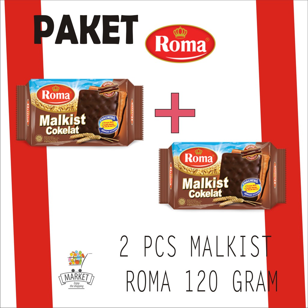 

Promo 2 Pcs Roma Malkist Cokelat 120 G