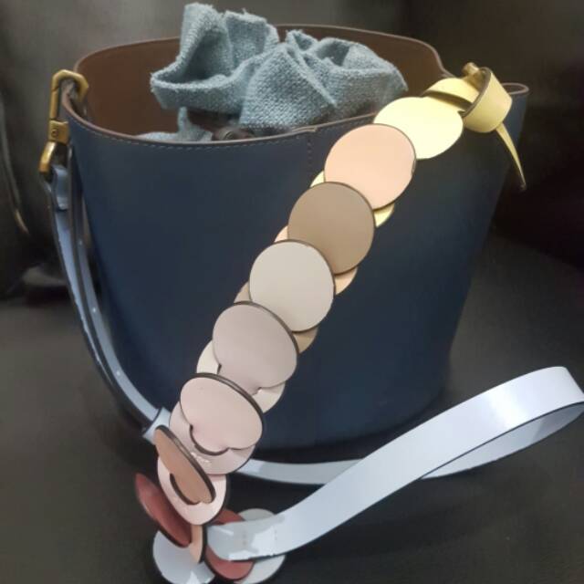 HUSH PUPPIES Navy Bucket Bag / tas selempang wanita LIKE NEW