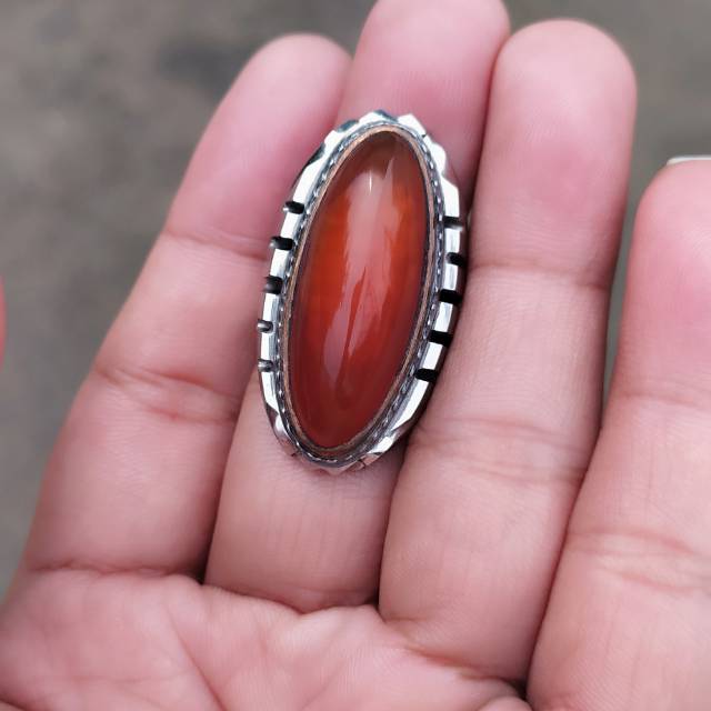 BATU CINCIN PANDAN MERAH RING 7
