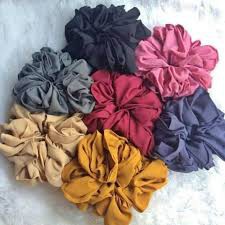 Scrunchie ikat rambut cepol / Scrunchie Star / Scrunchie Fleece Ikat Rambut Jilbab best seller CBKS LC