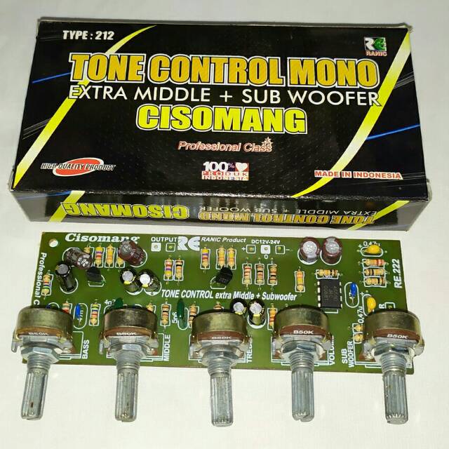 Kit CISOMANG Tone Control Bass Treble Midle Subwoofer