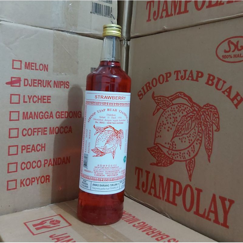 Jual Sirup Tjampolay Rasa Strawberry Shopee Indonesia 7917