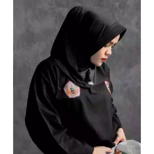 jilbab olahraga / hijab instan sport/ hijab silat / voly warna mocca-4