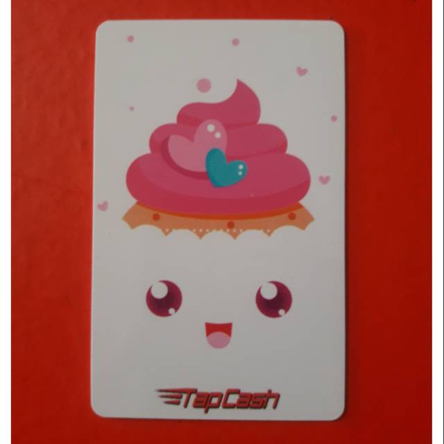 BNI Tapcash Valentine edisi White Cupcake ORI /Like eMONEY eTOLL Flazz or Brizzi